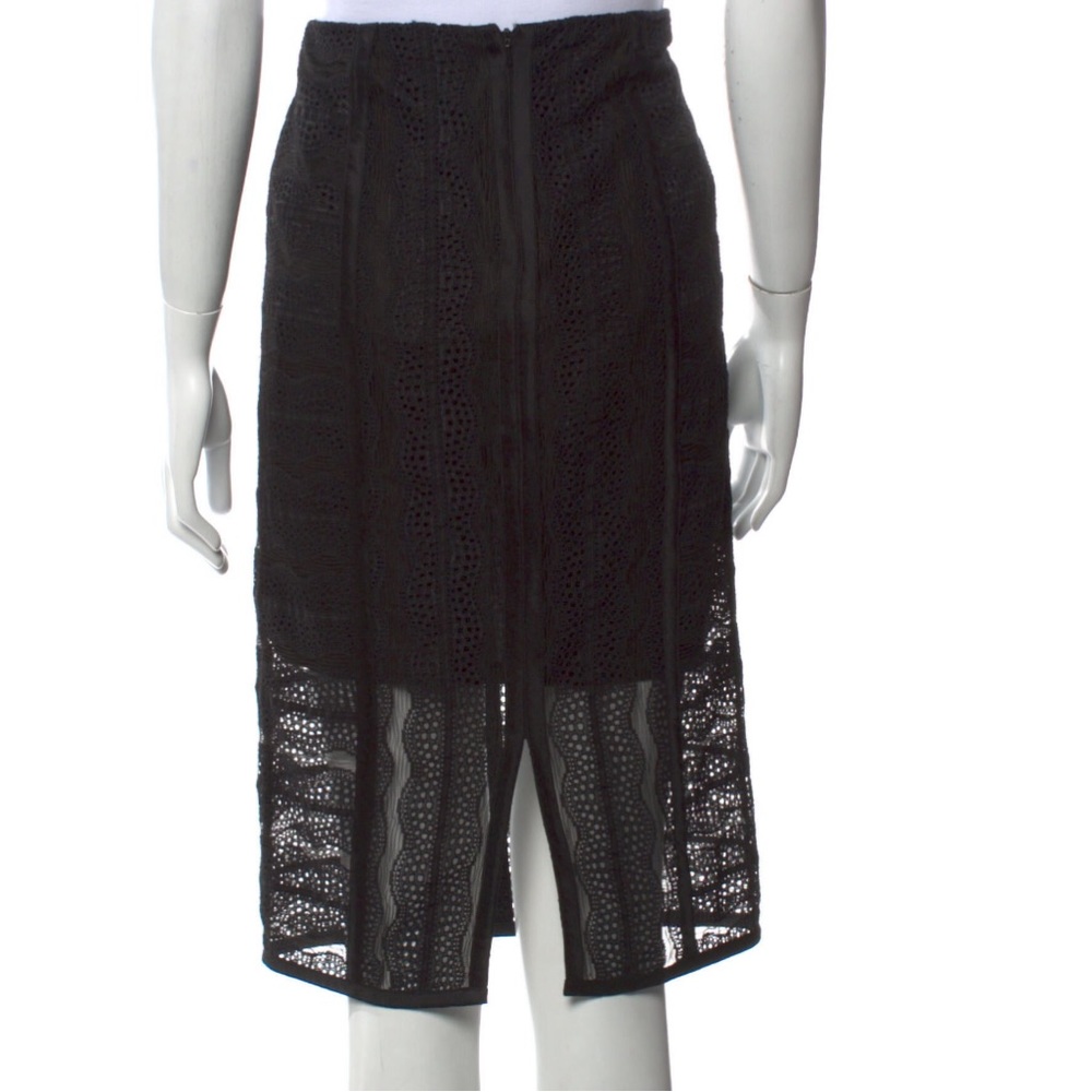 Veronica Beard - lace pattern knee length skirt